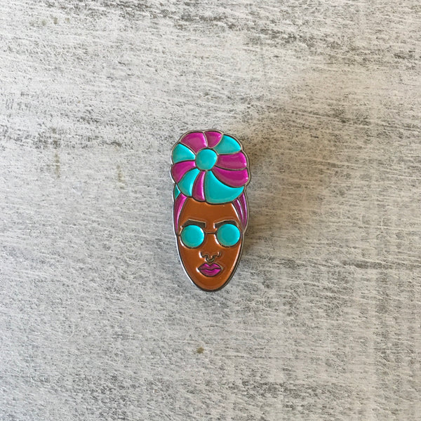 Turbanista pin | Enamel pin