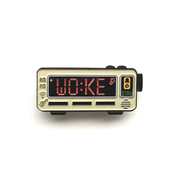 Stay WO:KE alarm clock | Enamel pin