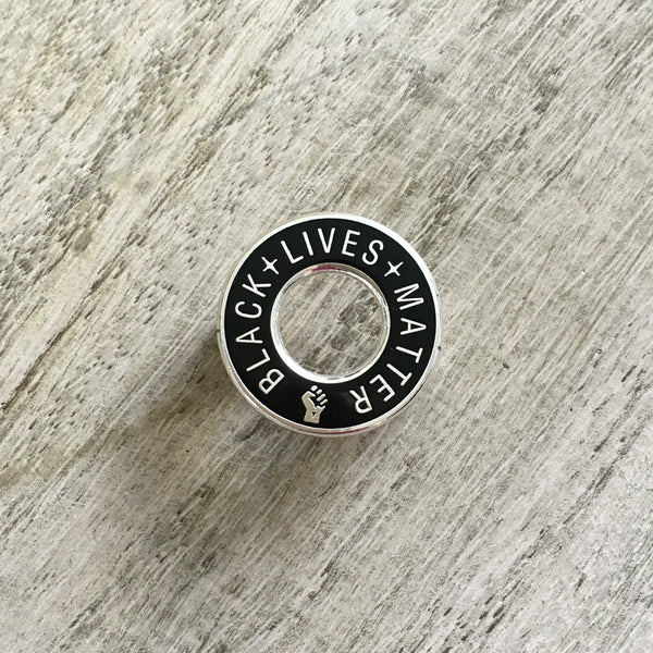 Black lives matter fist pin | Enamel pin