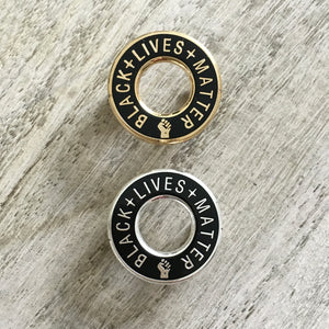 Black lives matter fist pin | Enamel pin