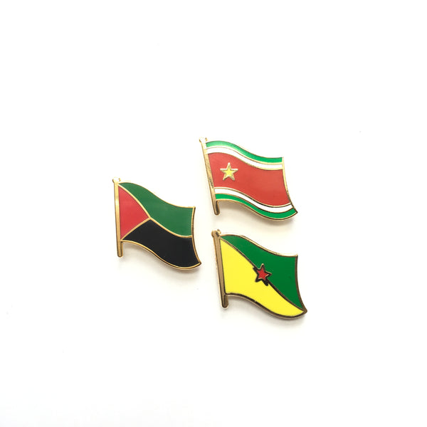 FWI Drapeau - Martinique - Guadeloupe - Guyane flags | Enamel pin