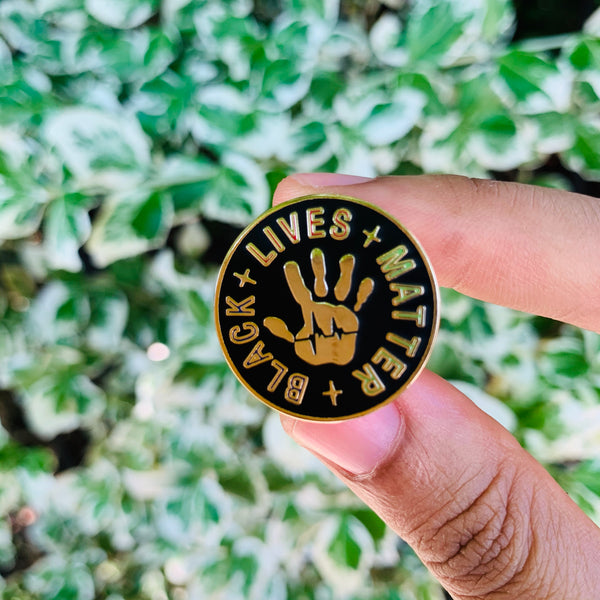 Black lives matter hand pin | Enamel pin
