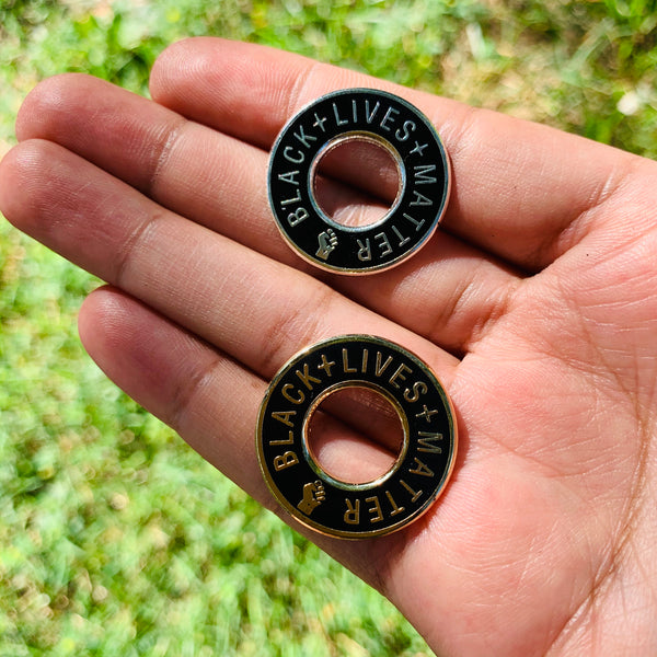 Black lives matter fist pin | Enamel pin