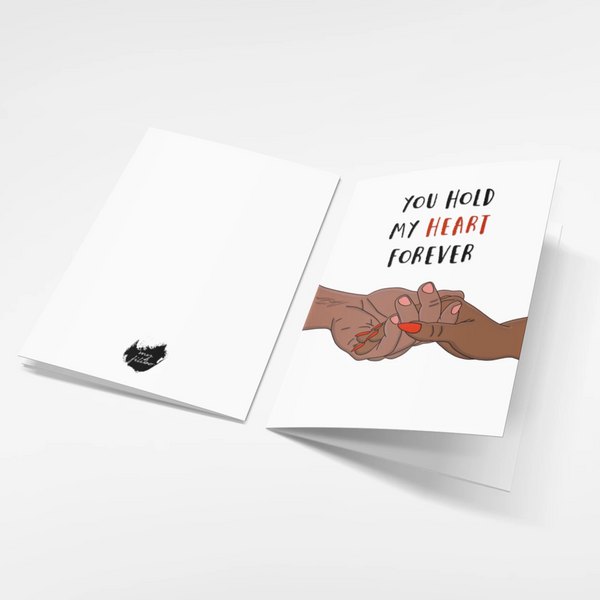 Hold my heart greeting card | Greeting Card