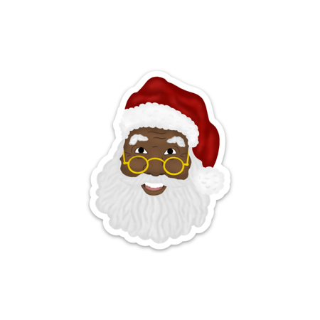 Black Santa sticker