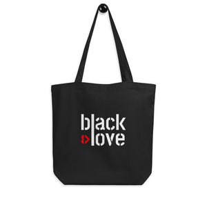 I Love Black Love Tote Bag | 