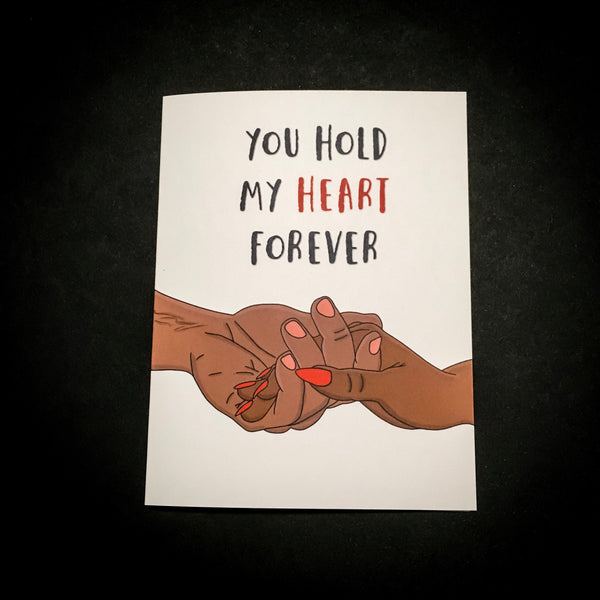 Hold my heart greeting card | Greeting Card