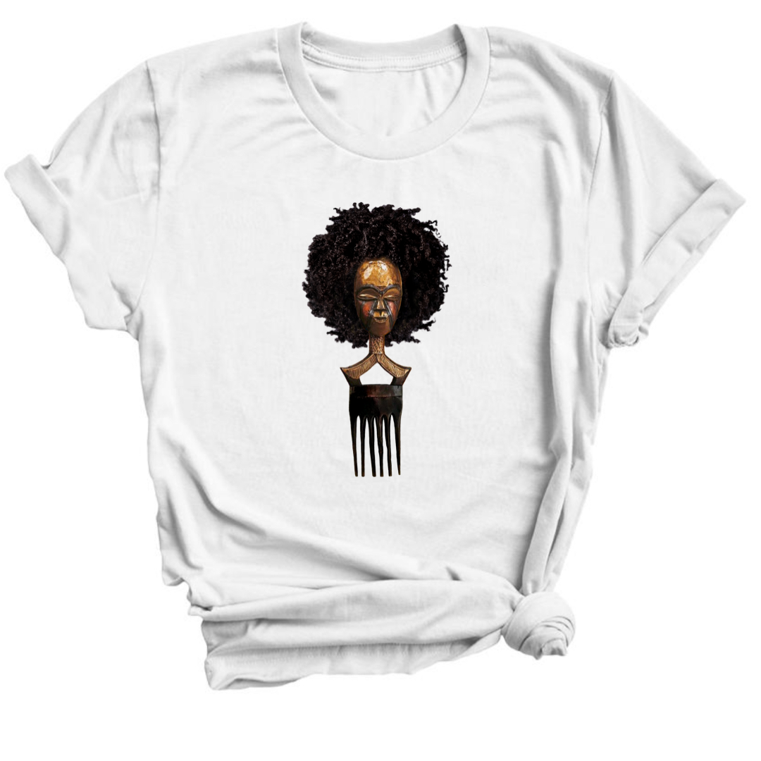 Afro pick mask t-shirt - Afro | 