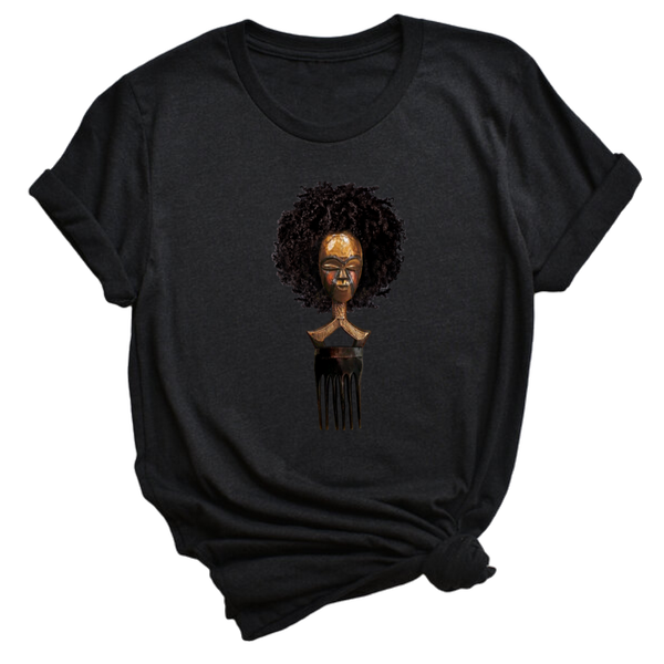 Afro pick mask t-shirt - Afro | 