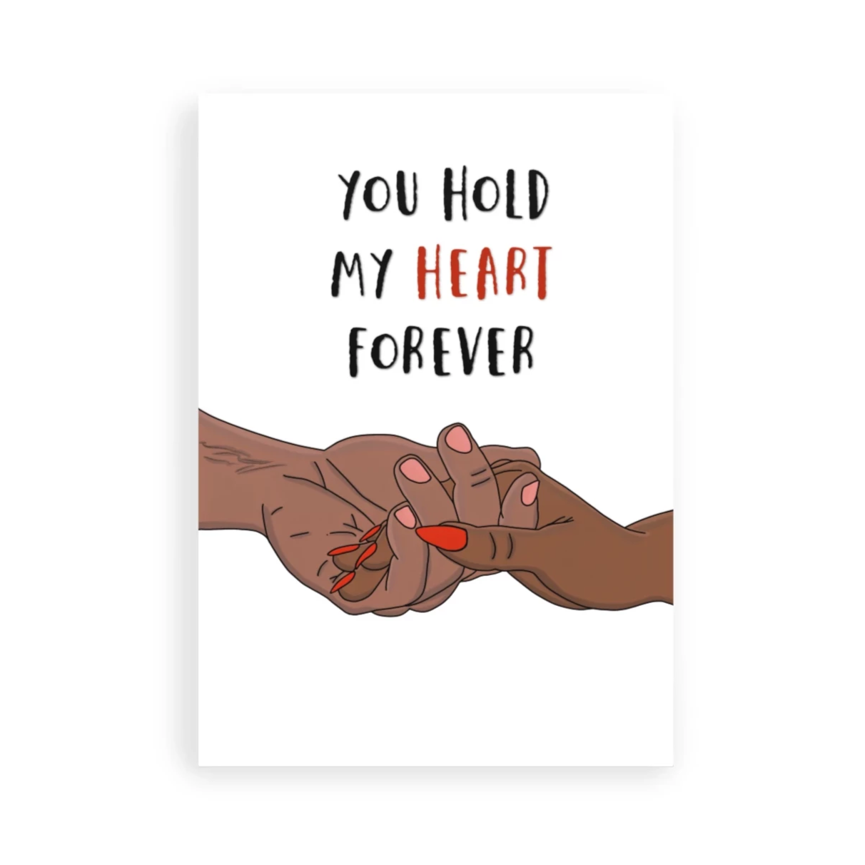 Hold my heart greeting card | Greeting Card
