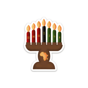 Kinara Kwanzaa sticker