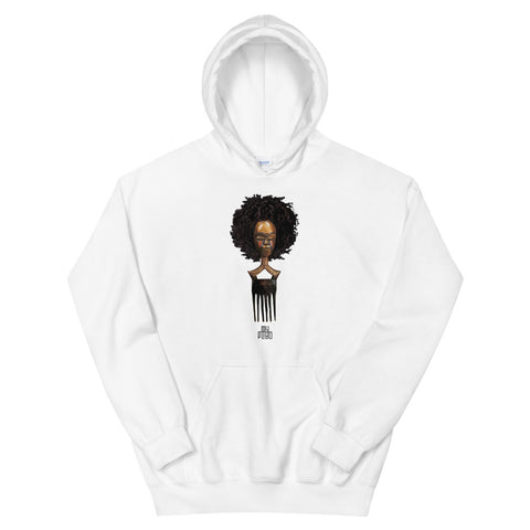 Afro pick mask hoodie - afro | 