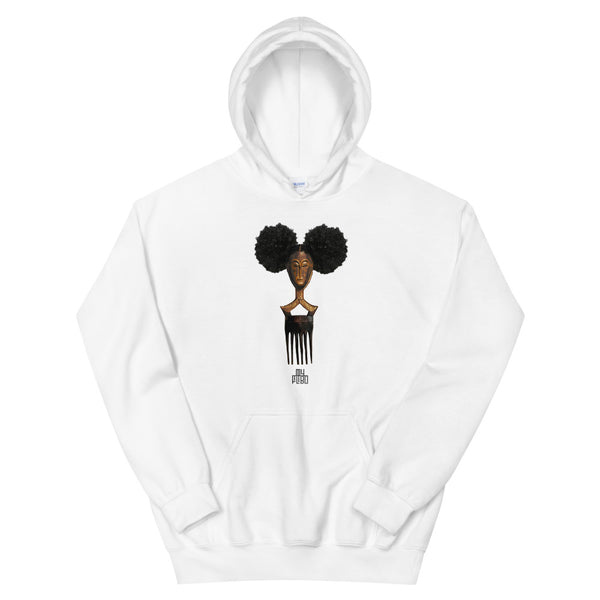 Afro Pick Mask Hoodie - Afro Puff | 
