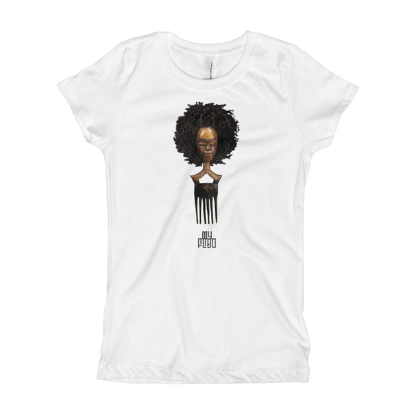 Afro Pick Mask T-Shirt - Afro (Girl) | 