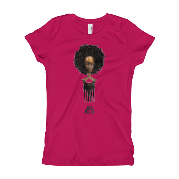 Afro Pick Mask T-Shirt - Afro (Girl) | 