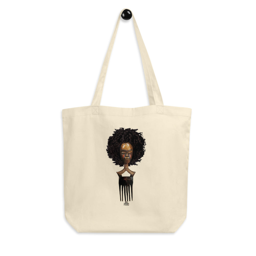 Afro Pick Mask Tote Bag | Afro | 