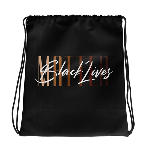 Black Lives Matter Drawstring bag | Black | 