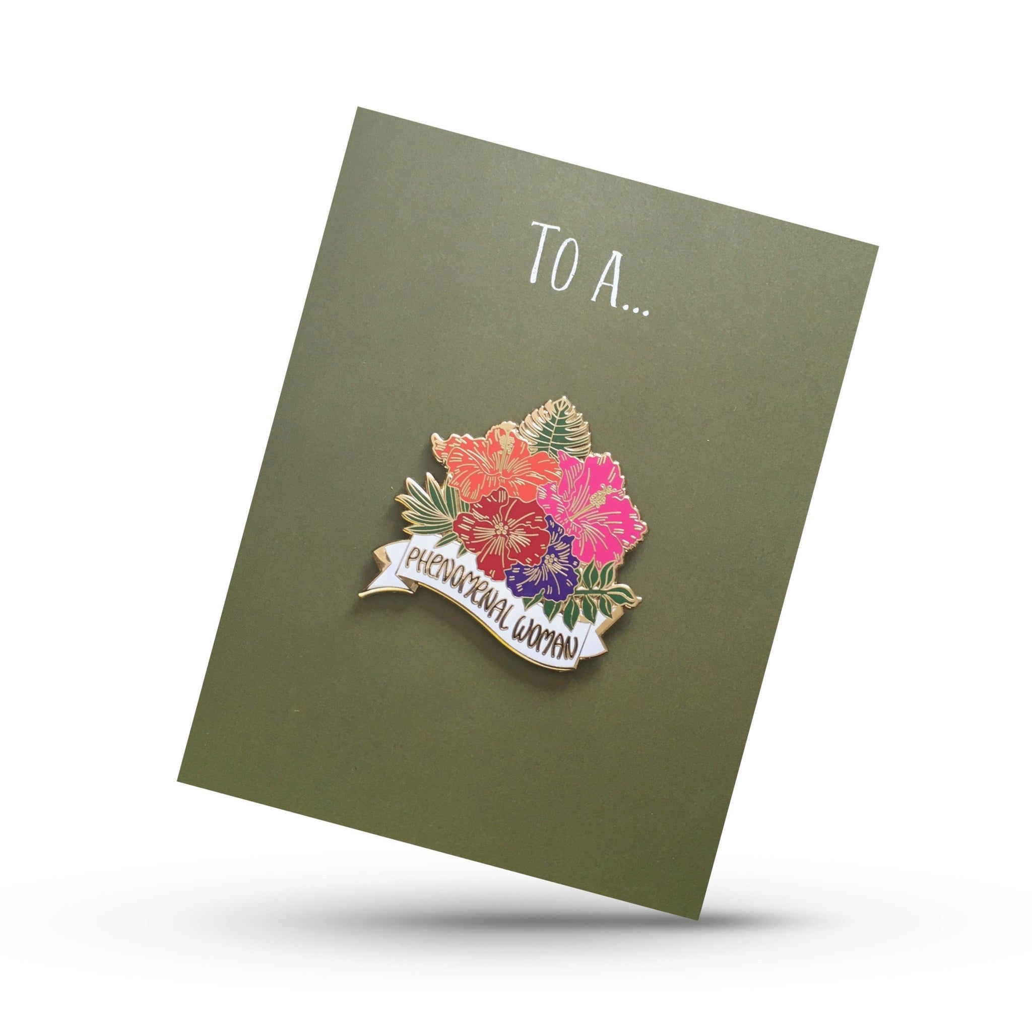 To A Phenomenal Woman Pin On Greeting Card | Greeting Card