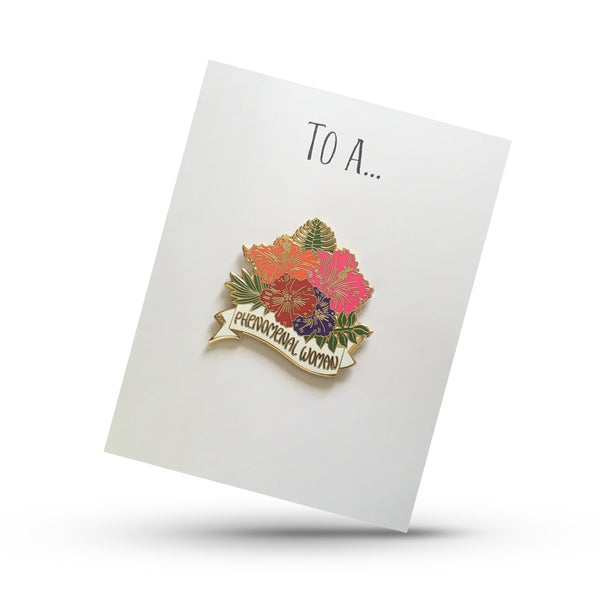 To A Phenomenal Woman Pin On Greeting Card | Greeting Card